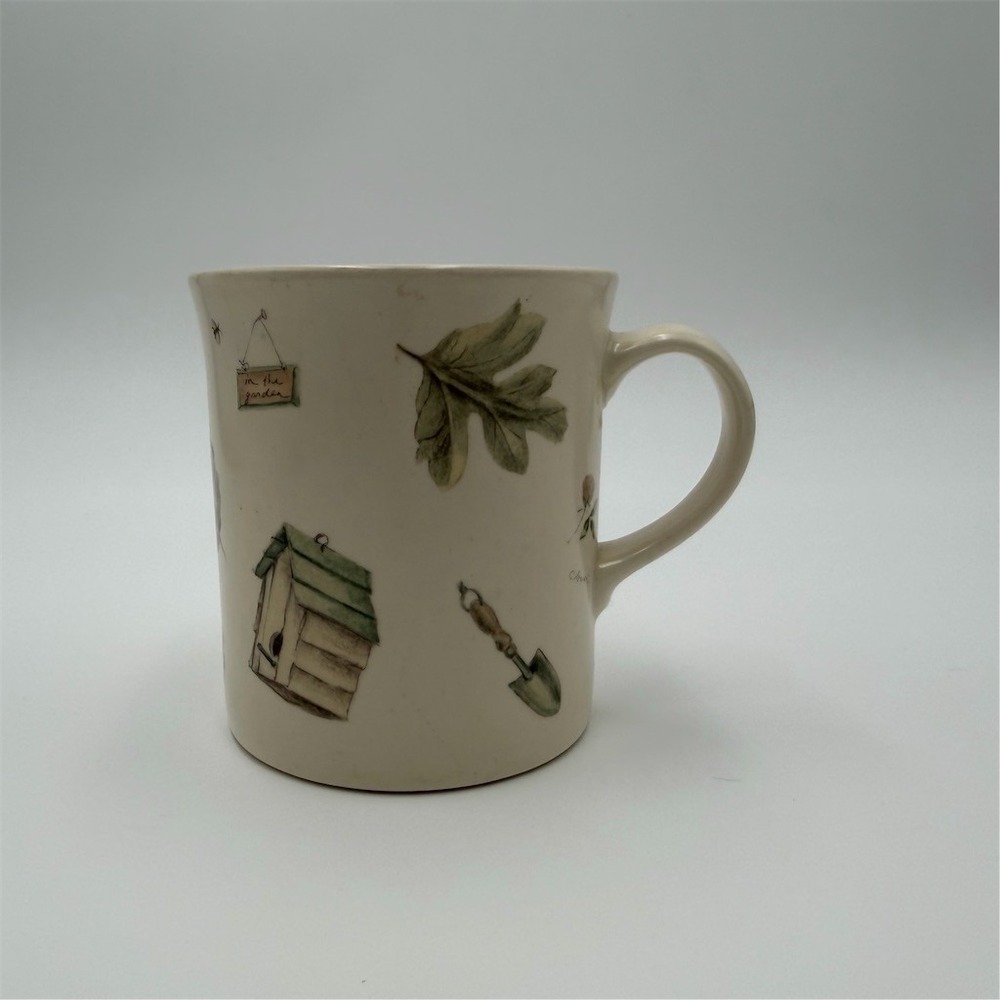 Pfaltzgraff Naturewood Coffee Mug Garden‎ Botanical Multicolor Green